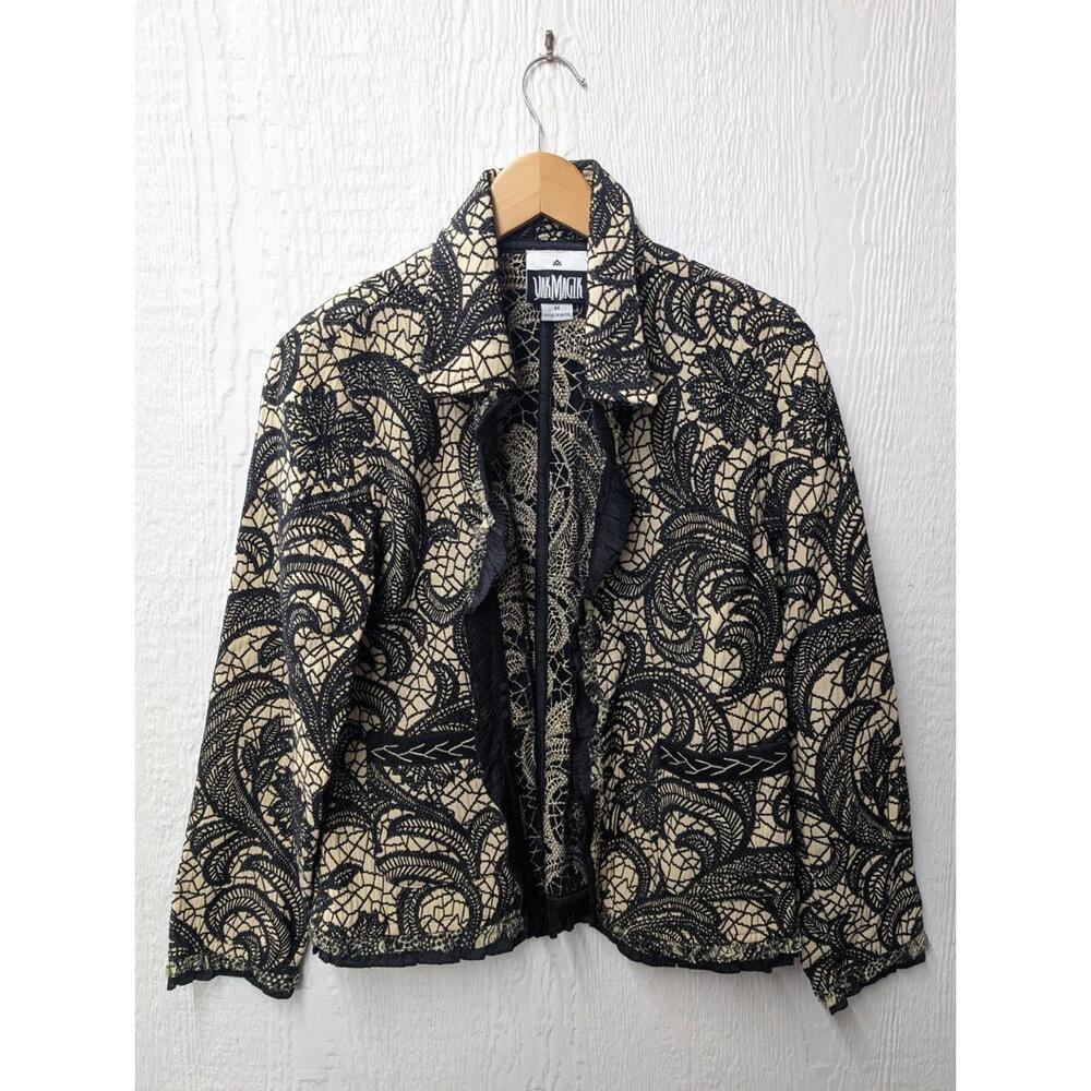 NWT Vintage 90s Yak Magik Jacket Reversible Boho Artsy Art to Wear Nepal Medium